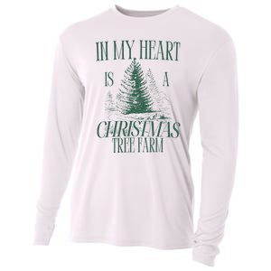 In My Heart Is A Christmas Tree Farm Xmas Holiday Cooling Performance Long Sleeve Crew