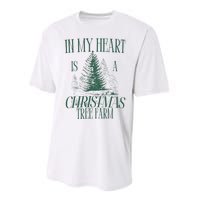 In My Heart Is A Christmas Tree Farm Xmas Holiday Performance Sprint T-Shirt