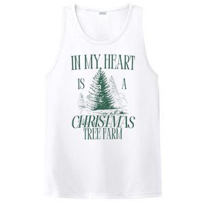 In My Heart Is A Christmas Tree Farm Xmas Holiday PosiCharge Competitor Tank