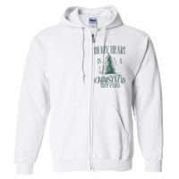 In My Heart Is A Christmas Tree Farm Xmas Holiday Full Zip Hoodie