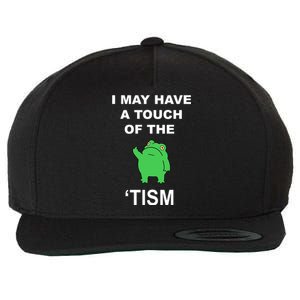 I May Have A Touch Of The Tism Frog Wool Snapback Cap