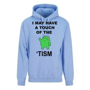 I May Have A Touch Of The Tism Frog Unisex Surf Hoodie