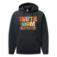 Its Me Hi Im The Cool Mom Its Me Retro Groovy Mothers Day Performance Fleece Hoodie