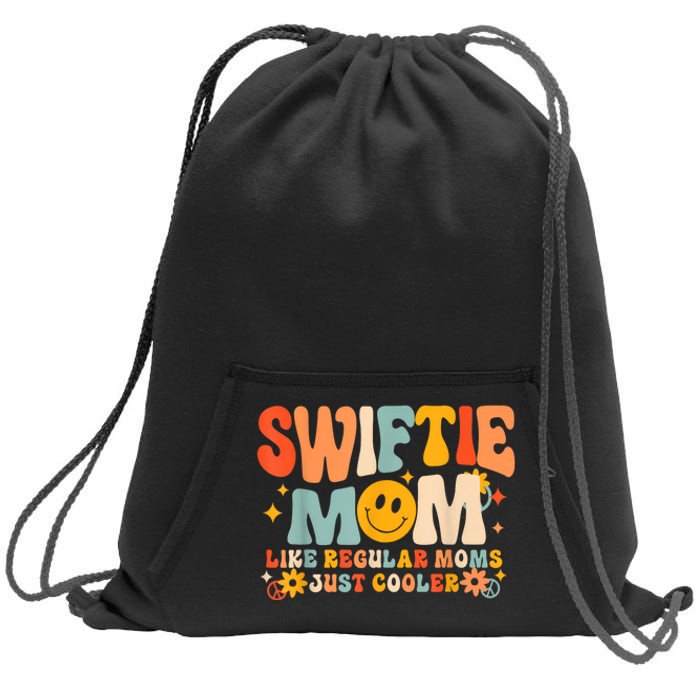 Its Me Hi Im The Cool Mom Its Me Retro Groovy Mothers Day Sweatshirt Cinch Pack Bag