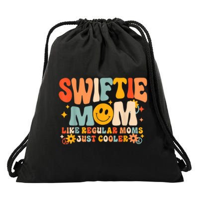 Its Me Hi Im The Cool Mom Its Me Retro Groovy Mothers Day Drawstring Bag