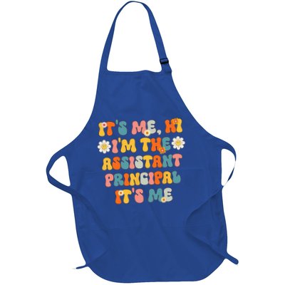 Its Me Hi Im The Ap Its Me Funny Assistant Principal Full-Length Apron With Pockets