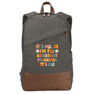 Its Me Hi Im The Ap Its Me Funny Assistant Principal Cotton Canvas Backpack