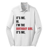 Its Me Hi Im The Birthday Girl Its Me Silk Touch Performance Long Sleeve Polo