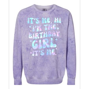 Its Me Hi Im The Birthday Girl Its Me Cute Gift Colorblast Crewneck Sweatshirt