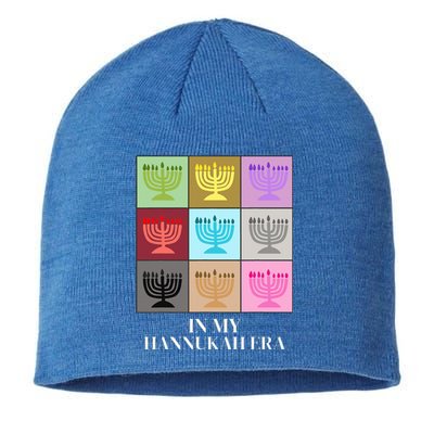 In My Hanukkah Era Ugly Jewish Xmas Funny Christmas Hanukkah  Sustainable Beanie