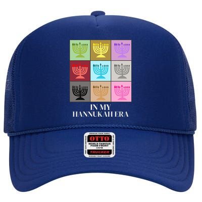 In My Hanukkah Era Ugly Jewish Xmas Funny Christmas Hanukkah  High Crown Mesh Back Trucker Hat