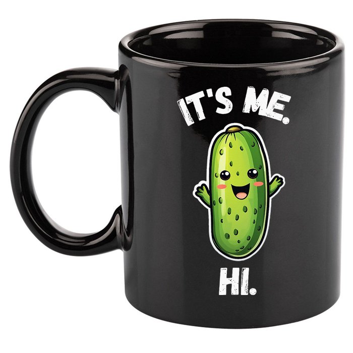 It's Me Hi I'm The Pickle Funny Pickles Lover 11oz C Handle Ceramic Mug