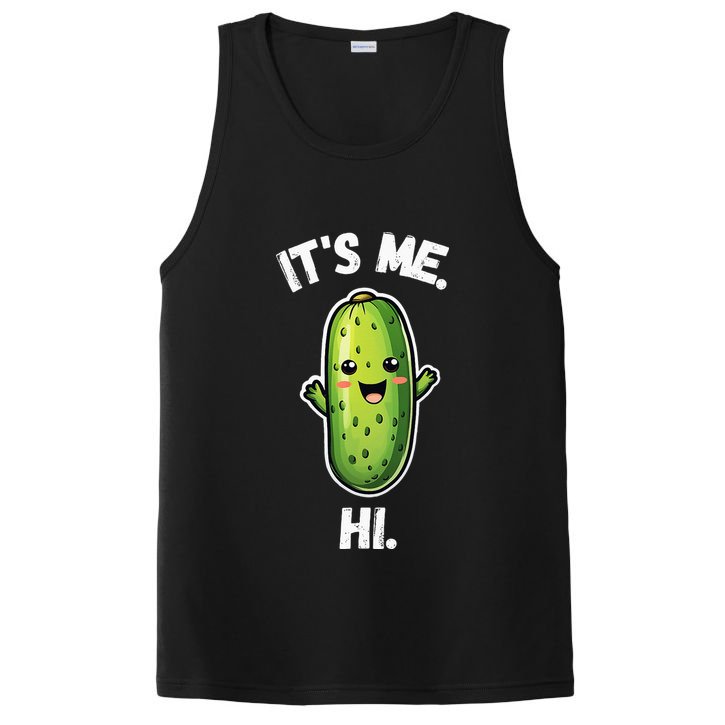 It's Me Hi I'm The Pickle Funny Pickles Lover PosiCharge Competitor Tank