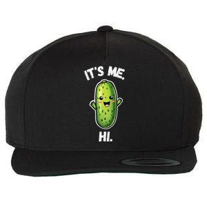 It's Me Hi I'm The Pickle Funny Pickles Lover Wool Snapback Cap