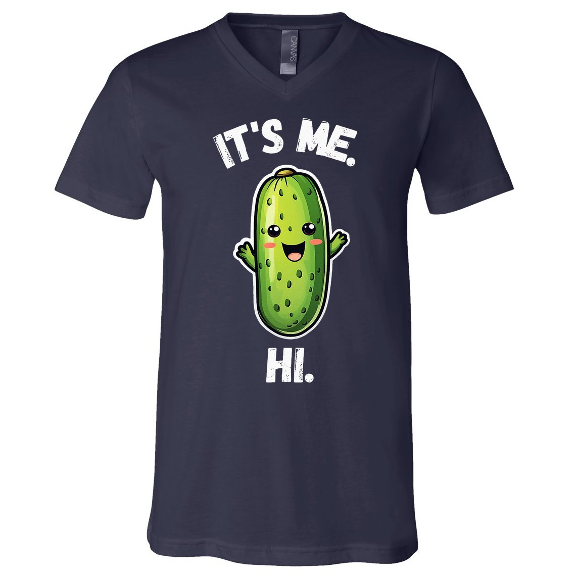It's Me Hi I'm The Pickle Funny Pickles Lover V-Neck T-Shirt