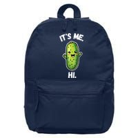 It's Me Hi I'm The Pickle Funny Pickles Lover 16 in Basic Backpack