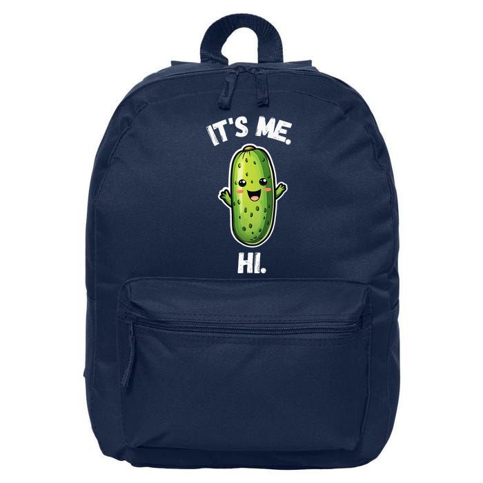 It's Me Hi I'm The Pickle Funny Pickles Lover 16 in Basic Backpack