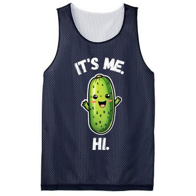It's Me Hi I'm The Pickle Funny Pickles Lover Mesh Reversible Basketball Jersey Tank