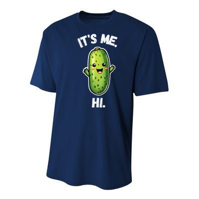It's Me Hi I'm The Pickle Funny Pickles Lover Youth Performance Sprint T-Shirt