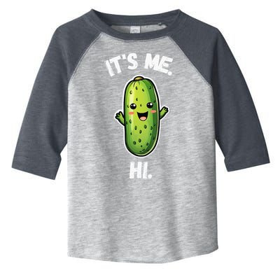 It's Me Hi I'm The Pickle Funny Pickles Lover Toddler Fine Jersey T-Shirt