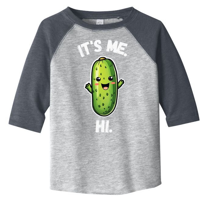 It's Me Hi I'm The Pickle Funny Pickles Lover Toddler Fine Jersey T-Shirt