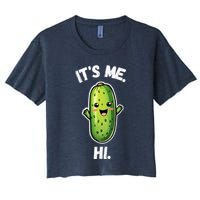 It's Me Hi I'm The Pickle Funny Pickles Lover Crop Top