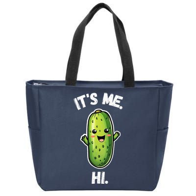 It's Me Hi I'm The Pickle Funny Pickles Lover Zip Tote Bag