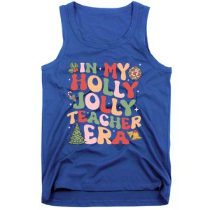 In My Holly Xmas Jolly Teacher Era Christmas Teacher Vibes Cute Gift Tank Top