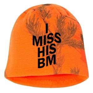 I Miss His BM Funny Kati - Camo Knit Beanie