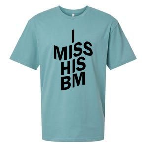 I Miss His BM Funny Sueded Cloud Jersey T-Shirt