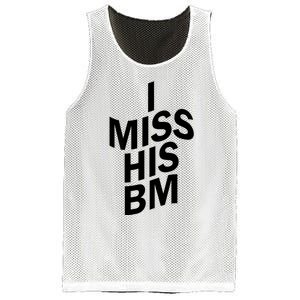 I Miss His BM Funny Mesh Reversible Basketball Jersey Tank