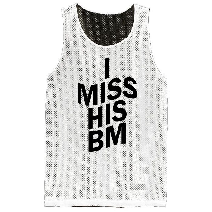 I Miss His BM Funny Mesh Reversible Basketball Jersey Tank