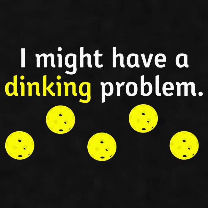 I Might Have A Dinking Problem Funny Pickleball Ladies PosiCharge Tri-Blend Wicking Tank