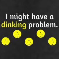 I Might Have A Dinking Problem Funny Pickleball 7 Panel Mesh Trucker Snapback Hat
