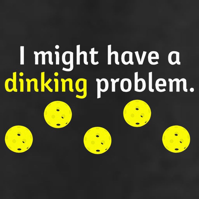 I Might Have A Dinking Problem Funny Pickleball 7 Panel Mesh Trucker Snapback Hat
