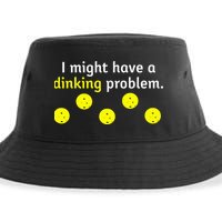 I Might Have A Dinking Problem Funny Pickleball Sustainable Bucket Hat