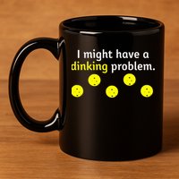 I Might Have A Dinking Problem Funny Pickleball 11oz C Handle Ceramic Mug