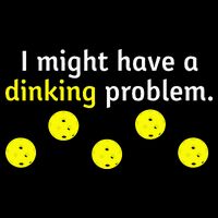 I Might Have A Dinking Problem Funny Pickleball Drawstring Bag
