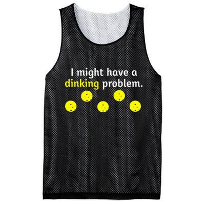 I Might Have A Dinking Problem Funny Pickleball Mesh Reversible Basketball Jersey Tank