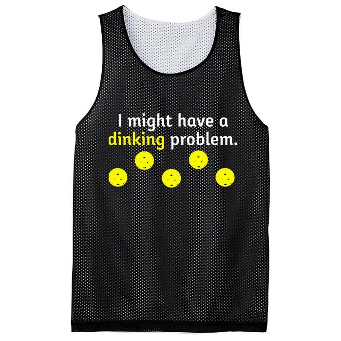 I Might Have A Dinking Problem Funny Pickleball Mesh Reversible Basketball Jersey Tank