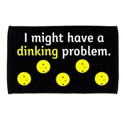 I Might Have A Dinking Problem Funny Pickleball Microfiber Hand Towel