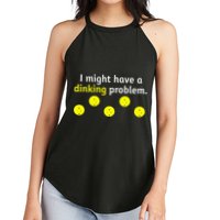 I Might Have A Dinking Problem Funny Pickleball Women's Perfect Tri Rocker Tank