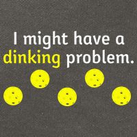 I Might Have A Dinking Problem Funny Pickleball Cotton Canvas Backpack