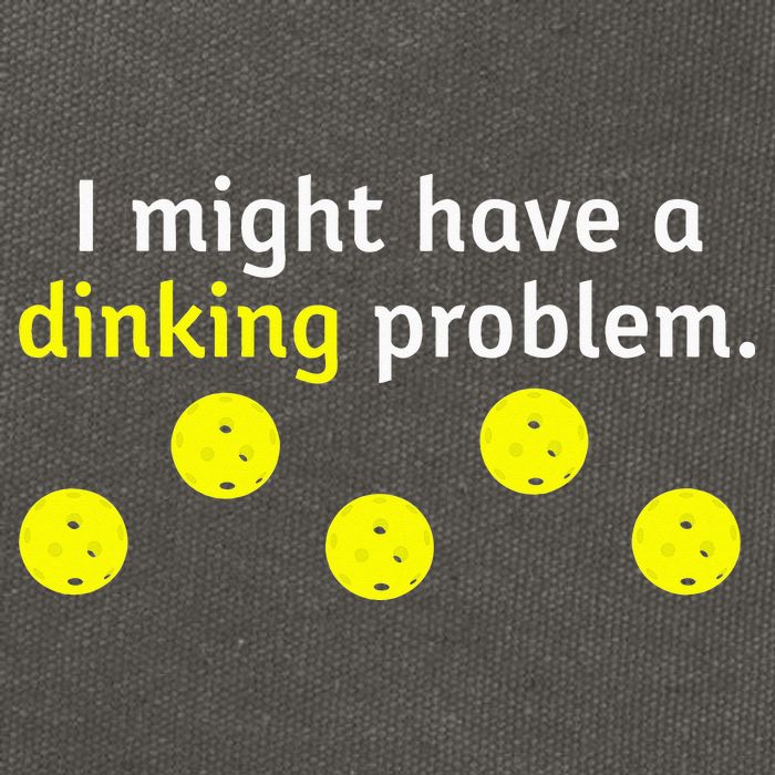 I Might Have A Dinking Problem Funny Pickleball Cotton Canvas Backpack