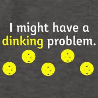 I Might Have A Dinking Problem Funny Pickleball Vector Backpack