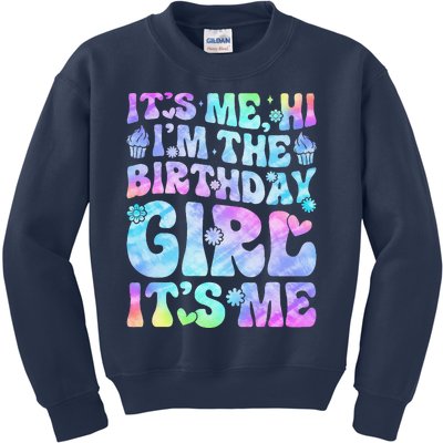 Its Me Hi Im The Birthday Girl Its Me Groovy Kids Sweatshirt