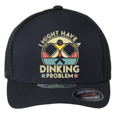 I Might Have A Dinking Problem. Funny Pickleball Lover Flexfit Unipanel Trucker Cap