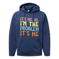 It's Me, Hi, I'm The Problem Groovy, Anti Hero Vintage Performance Fleece Hoodie