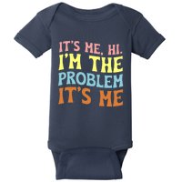 It's Me, Hi, I'm The Problem Groovy, Anti Hero Vintage Baby Bodysuit