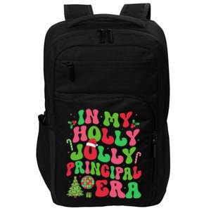 In My Holly Xmas Jolly Principal Era Christmas Job Team Impact Tech Backpack